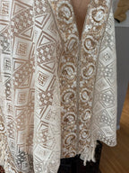 Oversized Blus/Tunika med Guldtråd & Paljetter