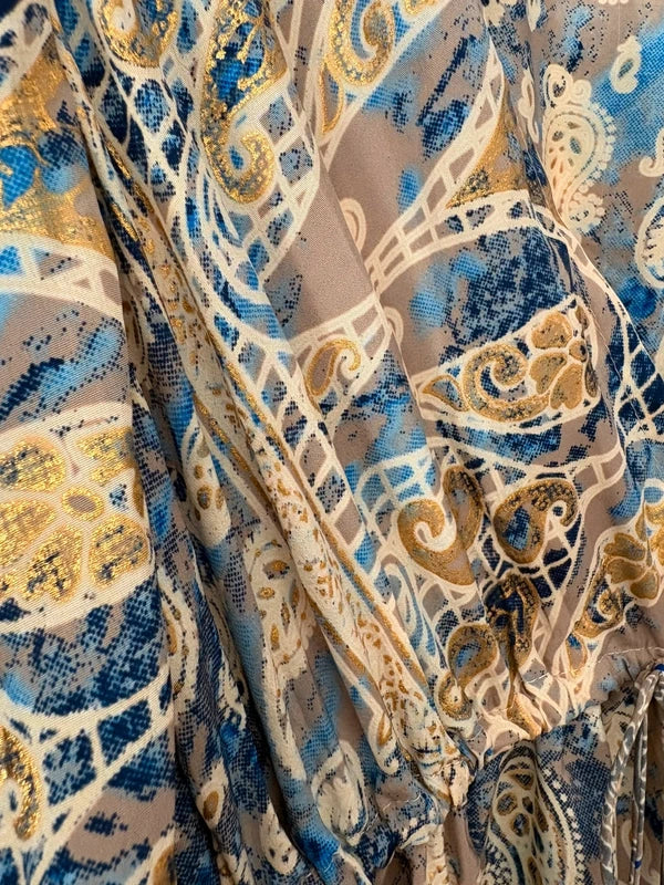 Bohoklänning – Guldskimrande