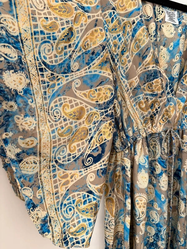Bohoklänning – Guldskimrande