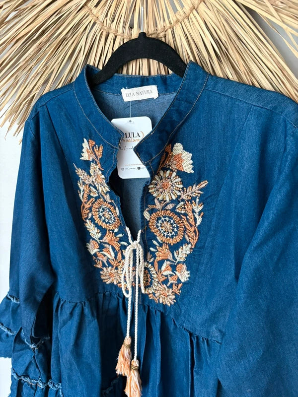 Lula Natura Boho Jeansklänning