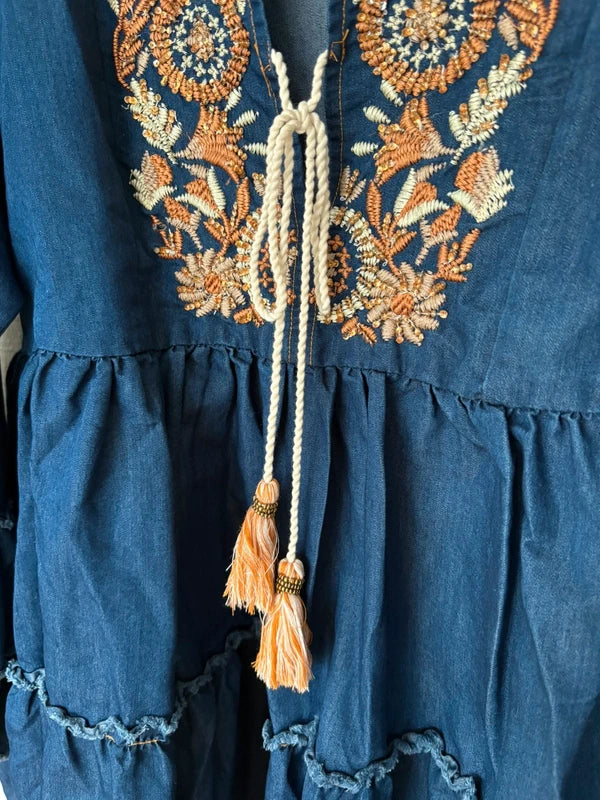 Lula Natura Boho Jeansklänning