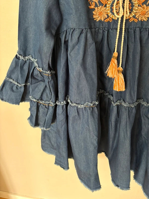 Lula Natura Boho Jeansklänning