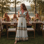 Vit Klänning med Gula Blommor – Lula Natura
