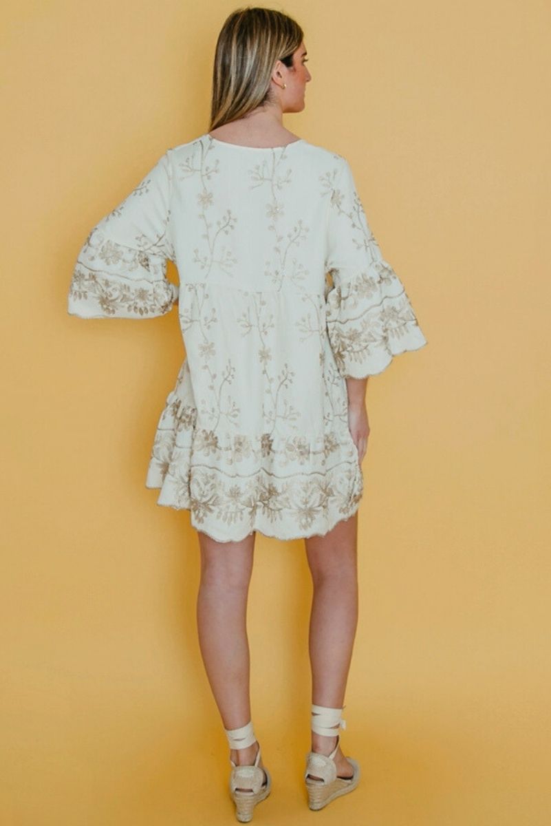 Kort klänning beige – Lula Natura