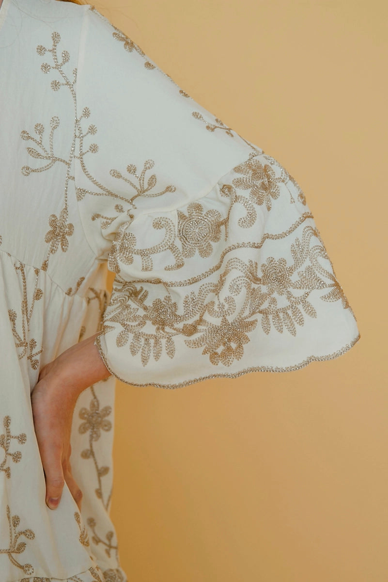 Kort klänning beige – Lula Natura